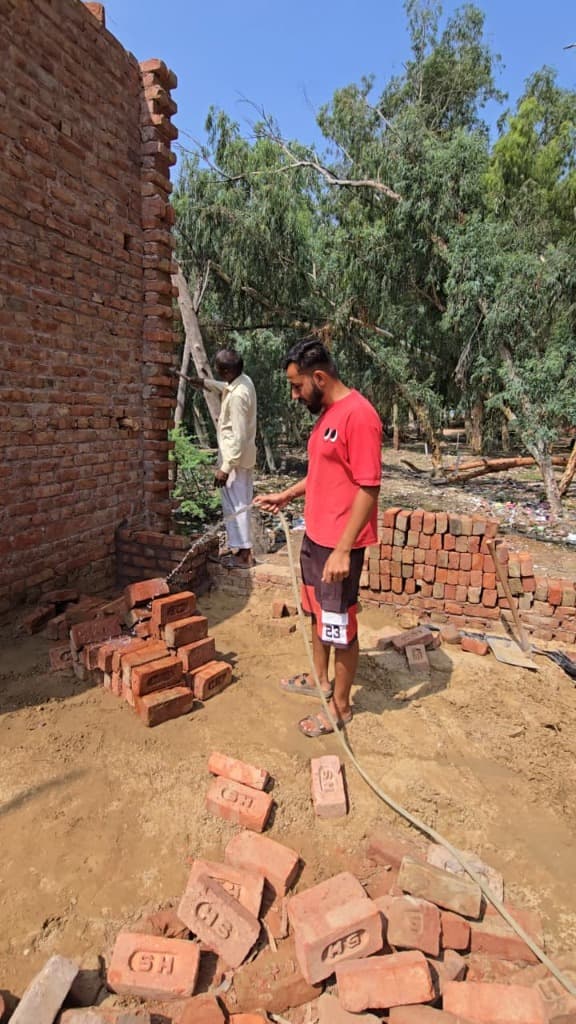 Spraying and Curing the Masonry